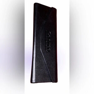 Costco black Vegan leather glasses  case